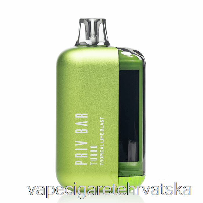 Vape Hrvatska Smok Priv Bar Turbo 15k Disposable Tropical Lime Blast